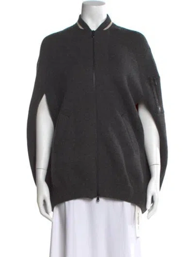 Pre-owned Brunello Cucinelli Cashmere Mock Neck Sweater In Gray