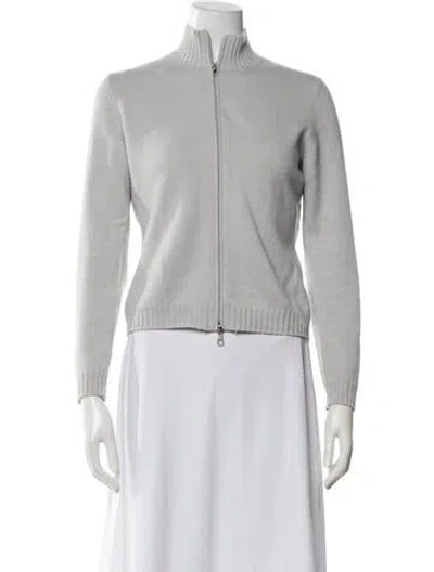 Pre-owned Brunello Cucinelli Cashmere Mock Neck Sweater In Gray