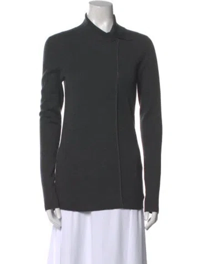 Pre-owned Brunello Cucinelli Cashmere Mock Neck Sweater In Gray