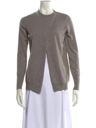 Pre-owned Brunello Cucinelli Cashmere Mock Neck Sweater In Gray
