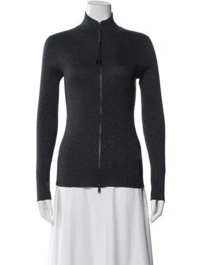 Pre-owned Brunello Cucinelli Cashmere Mock Neck Sweater In Gray
