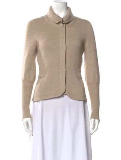 Pre-owned Brunello Cucinelli Cashmere Mock Neck Sweater In Neutral