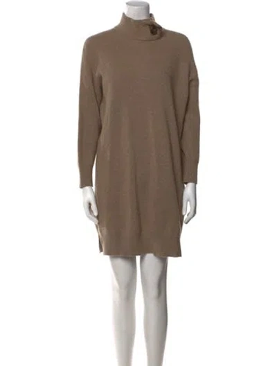 Pre-owned Brunello Cucinelli Cashmere Mock Neck Sweater In Neutral