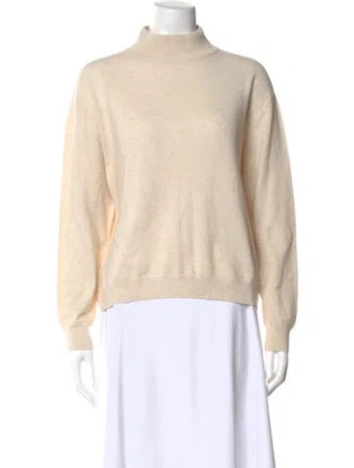 Pre-owned Brunello Cucinelli Cashmere Mock Neck Sweater In Neutral