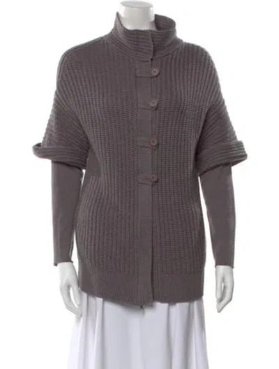 Pre-owned Brunello Cucinelli Cashmere Mock Neck Sweater In Neutral