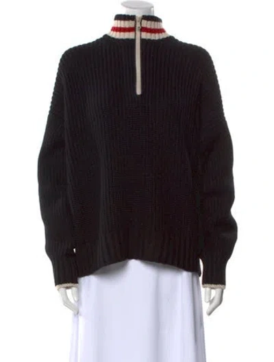 Pre-owned Brunello Cucinelli Cashmere Mock Neck Sweater W/ Tags In Black