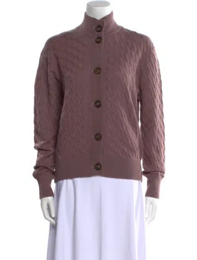 Pre-owned Brunello Cucinelli Cashmere Mock Neck Sweater W/ Tags In Burgundy