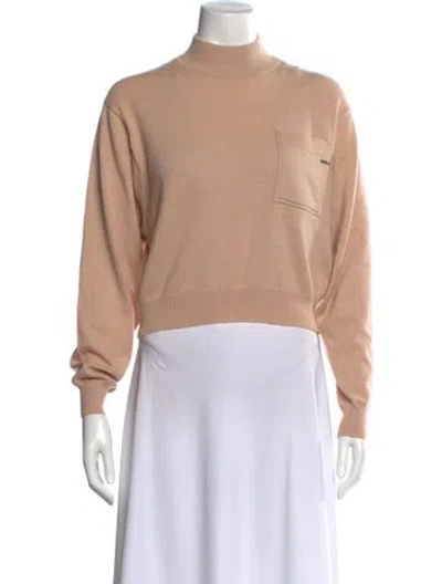 Pre-owned Brunello Cucinelli Cashmere Mock Neck Sweater W/ Tags In Neutral