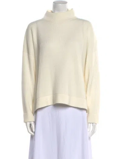 Pre-owned Brunello Cucinelli Cashmere Mock Neck Sweater W/ Tags In Neutral