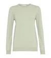 Brunello Cucinelli Cashmere Monili-detail Sweater In Green