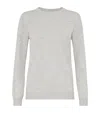 Brunello Cucinelli Cashmere Monili-trim Sweater In Gray