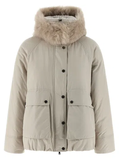 BRUNELLO CUCINELLI BRUNELLO CUCINELLI CASHMERE NECK DOWN JACKET