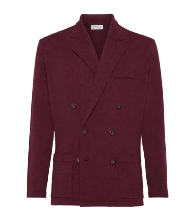 Brunello Cucinelli Cashmere One-and-a-half-breasted Cardigan In Brown