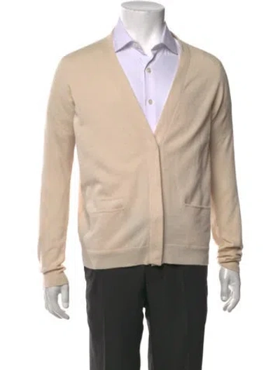 Pre-owned Brunello Cucinelli Cashmere Open Front Cardigan In Neutrals