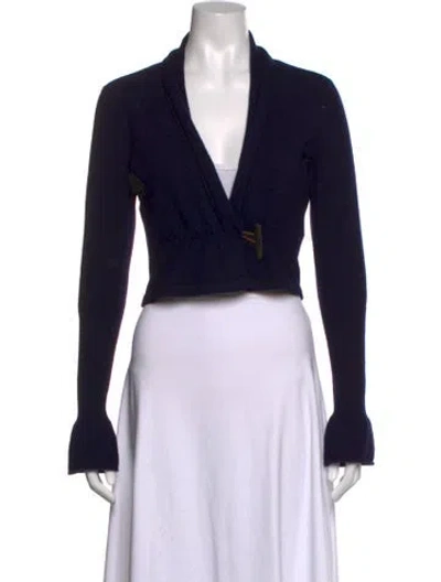 Pre-owned Brunello Cucinelli Cashmere Open Front Sweater In Grey