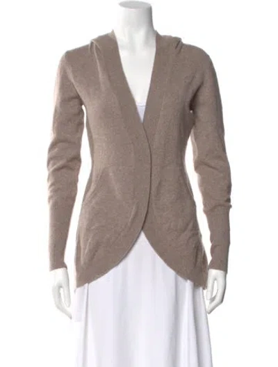 Pre-owned Brunello Cucinelli Cashmere Open Front Sweater In Neutral