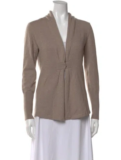 Pre-owned Brunello Cucinelli Cashmere Open Front Sweater In Neutral