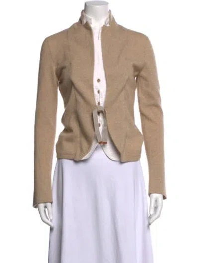 Pre-owned Brunello Cucinelli Cashmere Open Front Sweater In Neutral