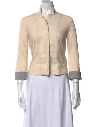 Pre-owned Brunello Cucinelli Cashmere Open Front Sweater In Neutrals