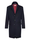 Brunello Cucinelli Cashmere Outwear Jacket Clothing In Blue