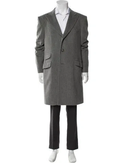 Pre-owned Brunello Cucinelli Cashmere Overcoat In Gray