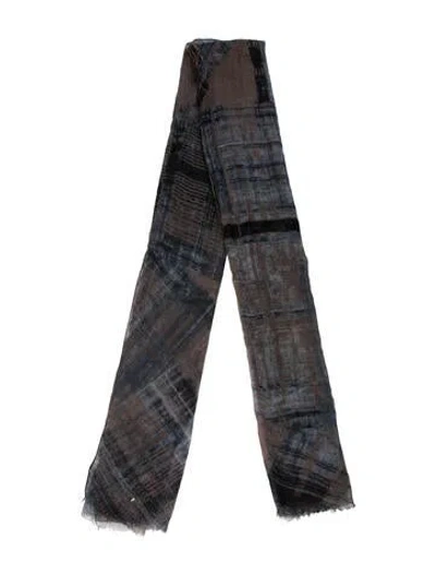 Pre-owned Brunello Cucinelli Cashmere Paisley Print Scarf In Brown