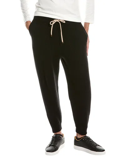 Brunello Cucinelli Men Cotton Joggers In Black