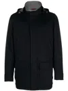 Brunello Cucinelli Men Cashmere Parka Coat In Black