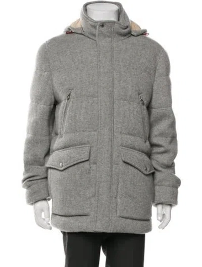 Pre-owned Brunello Cucinelli Cashmere Parka In Gray