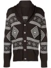 BRUNELLO CUCINELLI CASHMERE PATTERN-INTARSIA CARDIGAN