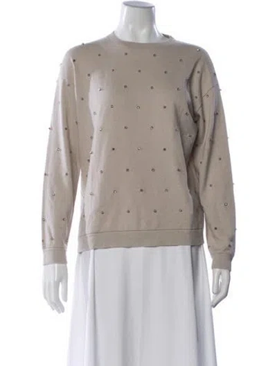 Pre-owned Brunello Cucinelli Cashmere Patterned Sweater In Neutral