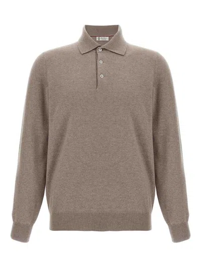 BRUNELLO CUCINELLI CASHMERE POLO SHIRT