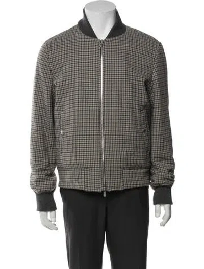 Pre-owned Brunello Cucinelli Cashmere Printed Bomber Jacket In Neutral