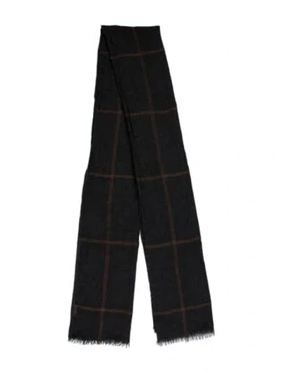 Pre-owned Brunello Cucinelli Cashmere Printed Scarf In Multi