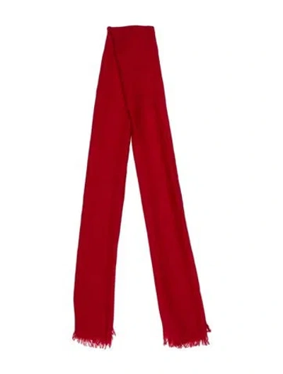 Pre-owned Brunello Cucinelli Cashmere Printed Scarf W/ Tags In Red