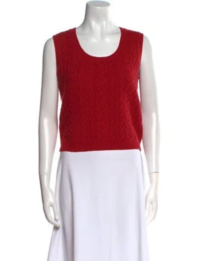 Pre-owned Brunello Cucinelli Cashmere Printed Sweater In Red