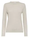 Brunello Cucinelli Cashmere Pullover In Neutral