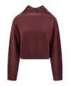 Brunello Cucinelli Cashmere Pullover In Burgundy