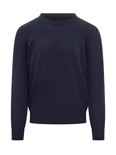 Brunello Cucinelli Cashmere Pullover For Fall 2025 In Blue