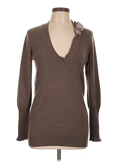 Pre-owned Brunello Cucinelli Cashmere Pullover Sweater In Brown