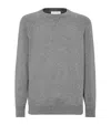 Brunello Cucinelli Cashmere Raglan-sleeve Sweater In Grey