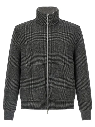 BRUNELLO CUCINELLI BRUNELLO CUCINELLI CASHMERE REVERSIBLE BOMBER JACKET