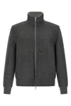Brunello Cucinelli Cashmere Reversible Bomber Jacket Puffer Jackets Gray In Gray
