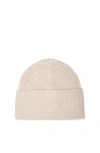 Brunello Cucinelli Cashmere Rib-knit Beanie In Beige