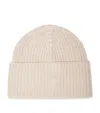 Brunello Cucinelli Cashmere Rib-knit Beanie In Beige