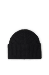 Brunello Cucinelli Cashmere Rib Knit Beanie In Black