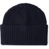 Brunello Cucinelli Cashmere Rib Knit Beanie In Blue