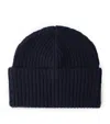 Brunello Cucinelli Cashmere English Rib Beanie In Blue