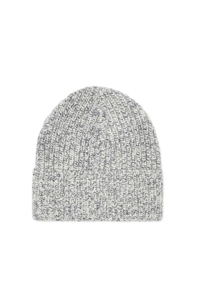 Brunello Cucinelli Cashmere Rib Knit Beanie In Gray