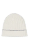 Brunello Cucinelli Cashmere Rib Knit Beanie In Panama